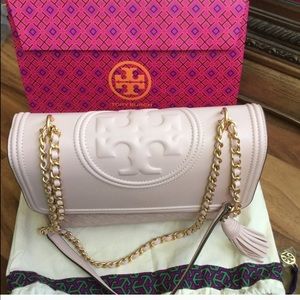 Light pink Tory Burch Fleming Bag👜